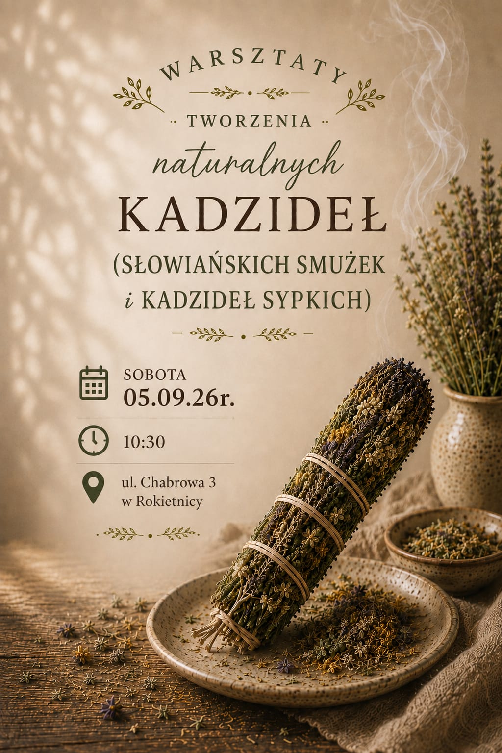 ✨ Warsztaty DIY Tworzenia Naturalnych Kadzideł (smużek słowiańskich i kadzideł sypkich)✨